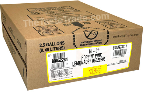Hi-C Poppin Pink Lemonade (2.5 Gallon Soda Syrup BiB)