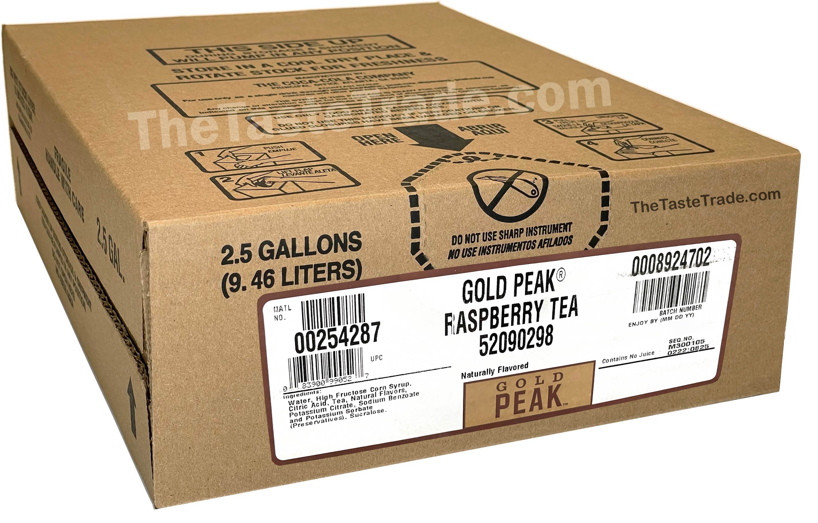 Gold Peak Raspberry Tea Soda Syrup BiB – The Taste Trade