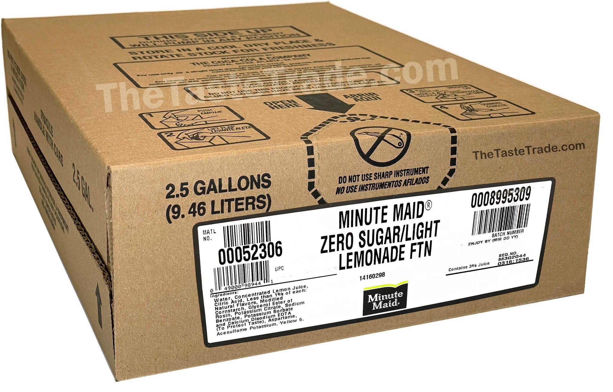Minute Maid Light Lemonade Zero Sugar Soda Syrup BiB – The Taste Trade