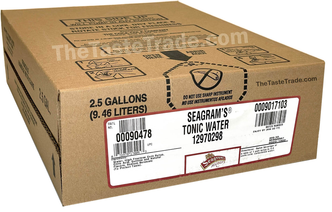 Seagram's Tonic Water (2.5 Gallon Soda Syrup BiB)